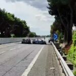 Brindisi, rapina a portavalori: auto in fiamme e strada bloccata