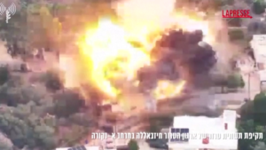 Israele, Idf rilascia video di raid aerei contro postazioni Hezbollah nel sud del Libano