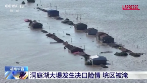 Cina, si rompe diga sul lago Dongting: oltre 5mila persone evacuate