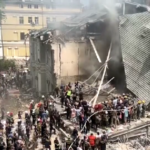 Ucraina, attacco russo su ospedale pediatrico a Kiev: la devastazione vista dall’alto