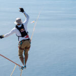 Stretto Messina, Jaan Roose tenta record mondo di traversata su fune