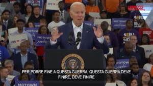 Usa, manifestanti filo-palestinesi interrompono il discorso di Biden
