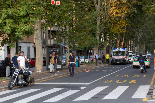 Milano, Investimento di un pedone da parte di un motociclista