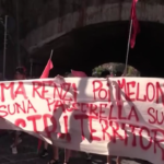 Napoli, Meloni a Bagnoli: tensioni al corteo di disoccupati e centri sociali
