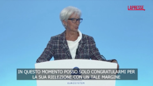 Ue, Lagarde: “Congratulazioni a von der Leyen per vittoria”