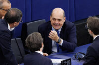 Nicola Zingaretti del Pd al Parlamento Europeo di Strasburgo