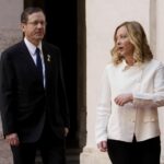 Medioriente, Meloni incontra Herzog: “Lavorare per una soluzione a due Stati”