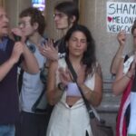 Roma, manifestazione pro Palestina in occasione della visita di Isaac Herzog