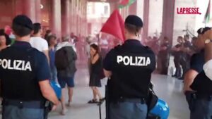 Roma, manifestazione pro-Palestina prima di incontro Mattarella-Herzog
