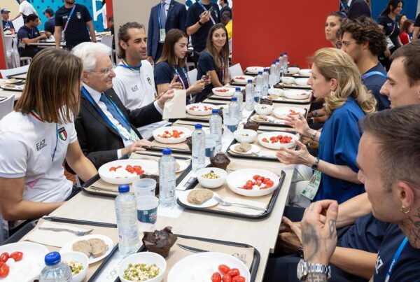 pranzo a casa Italia, Parigi 2024