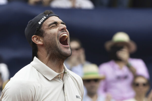 Matteo Berrettini vs Quentin Halys - Finale torneo di tennis Swiss Open di Gstaad, Svizzera