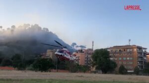 Roma, incendio Monte Mario: sul luogo dove è cominciato il rogo