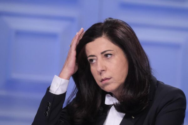 RAI - trasmissione Porta a Porta sulla guerra a Gaza ospite Abeer Odeh ambasciatrice ANP in Italia