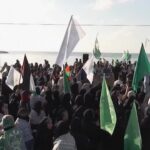 Libano, centinaia di palestinesi protestano contro la guerra