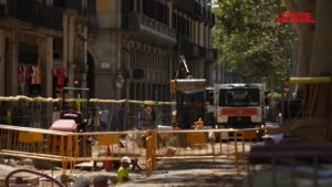 Barcellona, lavori di ristrutturazione sulle Ramblas