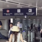 Parigi 2024, Gimbo Tamberi parte da Fiumicino con la mascherina addosso