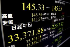 Affondano i mercati asiatici - Tokyo perde il 10%