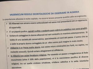 Albania, “Non corteggiate le donne”: il vademecum per la polizia penitenziaria