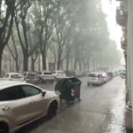 Torino, forte temporale con grandine: strade allagate