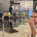 Fiumicino, cascata di acqua nera su viaggiatori: fuga e nasi tappati