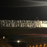 Carceri, striscione anti Meloni-Nordio al Colosseo: ‘Boia, libertà per detenuti’