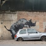 Regno Unito, nuovo murale di Banksy: a Londra appare un rinoceronte