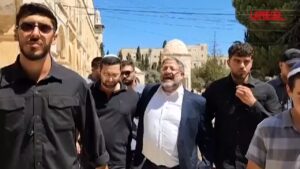 Israele, Ben Gvir sulla Spianata delle Moschee a Gerusalemme