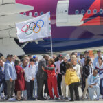Sport, la bandiera olimpica è arrivata a Los Angeles per i Giochi 2028