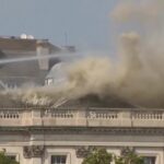 Regno Unito, incendio alla Somerset House di Londra