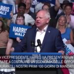 Usa, Tim Walz: “Ridurre tasse e affitti per la classe media, Trump non la pensa così”