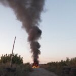 Ucraina, veicolo militare colpito da drone russo