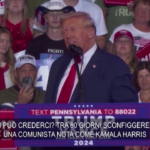 Usa, Trump: “Kamala Harris ha la risata di una persona pazza”