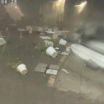 Palermo, naufragio imbarcazione: la tempesta ripresa dalle telecamere di sorveglianza