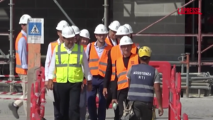 Milano-Cortina, sopralluogo di Matteo Salvini al cantiere di Scalo Porta Romana