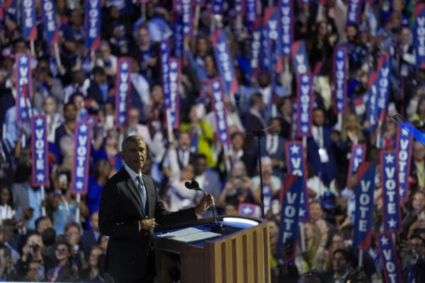 Barack Obama parla alla Convention dei Democratici a Chicago