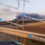 Ucraina, attacco alla base aerea militare russa di Marinovka: le immagini