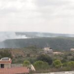 Libano, incendi nel sud dopo i raid di Israele contro Hezbollah