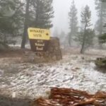 California, neve sul lago Tahoe ad agosto: non succedeva da vent’anni