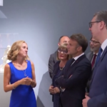 Serbia, Macron a Novi Sad visita una galleria d’arte con Vukic