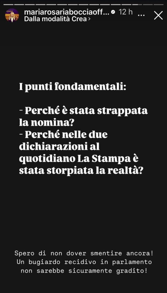 Galleria foto 'Caso Sangiuliano, la replica di Boccia sui social' - foto 3