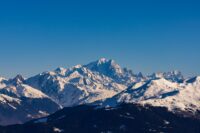 THEMENBILD, Französische Alpen aus der Vogelperspektive, Les 3 Vallees