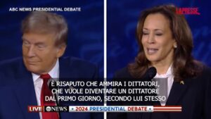 Usa 2024, duello tv Trump-Harris, la candidata dem: “Molti leader mi hanno detto che sei una vergogna”