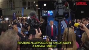 Usa 2024, Trump: “Endorsement di Taylor Swift a Harris? Non ne ho idea”