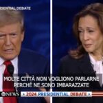 Duello tv Trump-Harris, il tycoon: “A Springfield gli immigrati mangiano gli animali domestici”