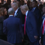 11 settembre, stretta di mano tra Harris e Trump a New York