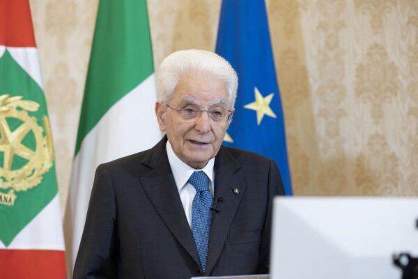 Il Presidente Mattarella nel corso del collegamento con il 50esimo Forum The European House - Ambrosetti a Villa d\'Este