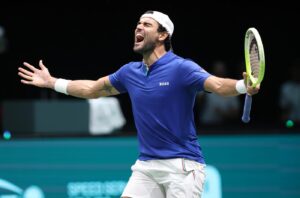 Italy vs Belgium - 2024 Davis Cup Finals - Berrettini-Blockx