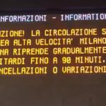 Trasporti, in ripresa circolazione sulla linea AV ma ancora disagi