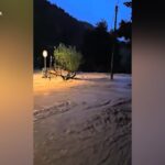 Maltempo a Modigliana, fiumi esondati e strade allagate