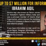 Medioriente, chi era Ibrahim Aqil: ricercato dagli Usa e ucciso in raid a Beirut